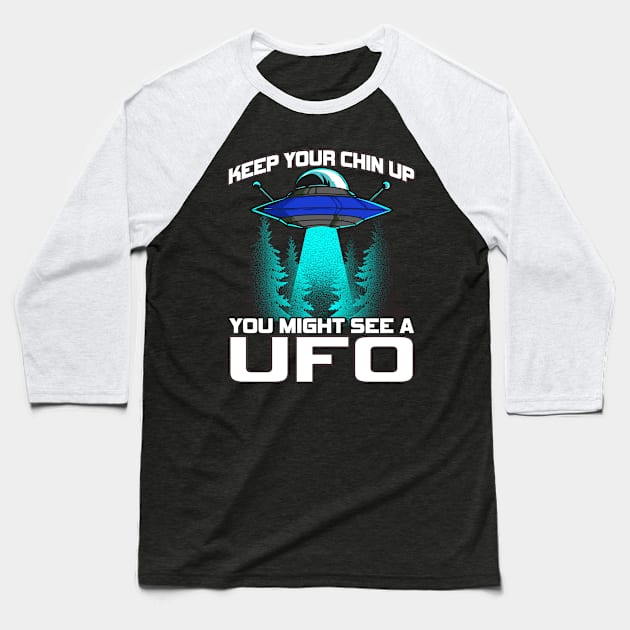 Storm Area 51 Alien UFO Baseball T-Shirt by savariya